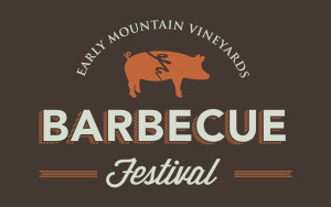 Early Mountain Vineyard's Barbeque Festival logo design