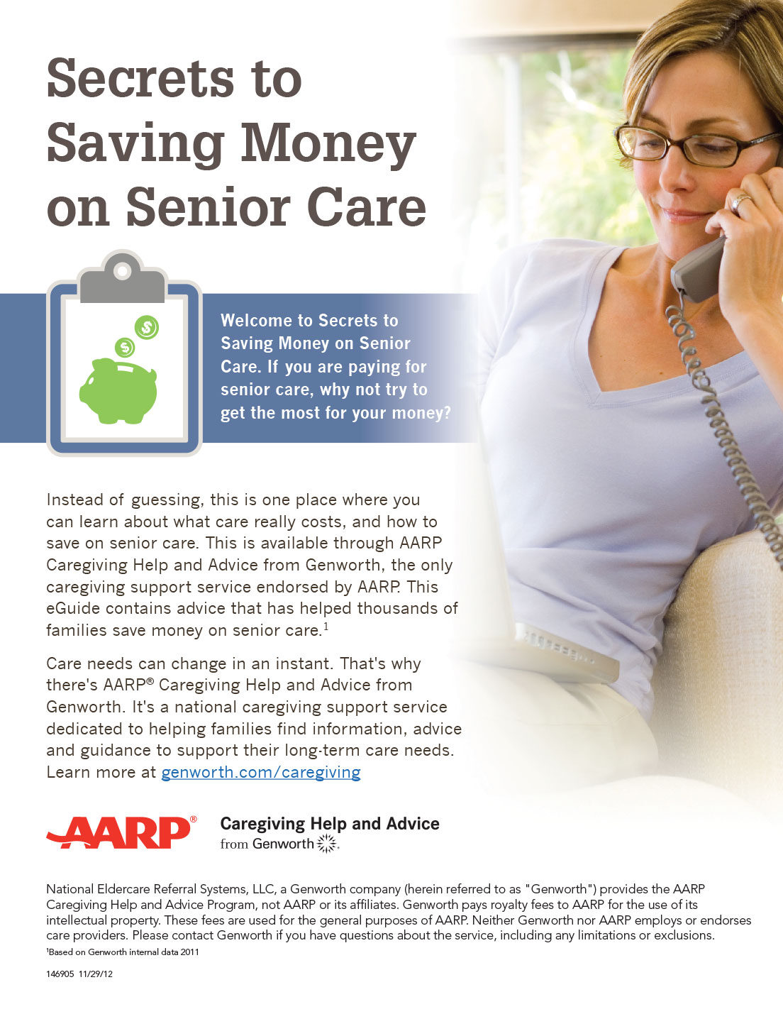 EGuide Design for AARP Caregiving Help And Advice From Genworth