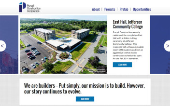 Website Design  for Purcell Construction Corporation