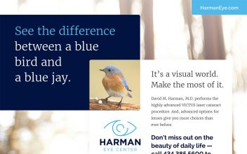 Print Ad  for Harman Eye Center