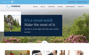 Website Design & Development  for Harman Eye Center