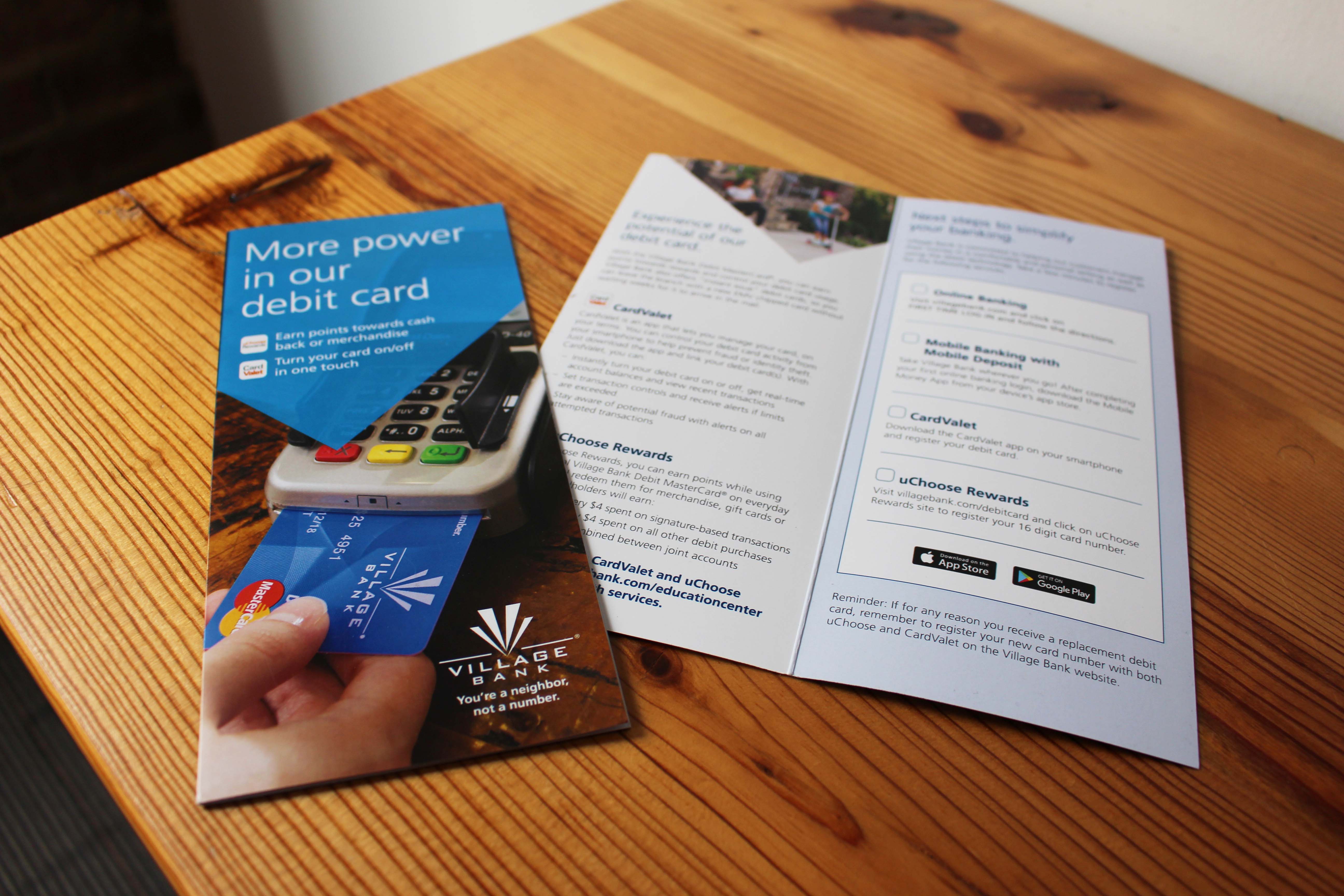 Brochure Design for Village Bank