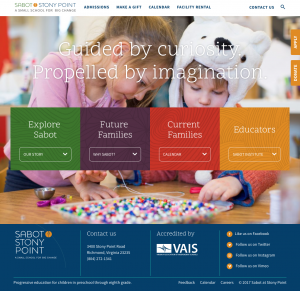 Sabot at Stony Point School Website Design