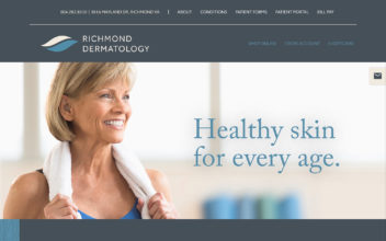 Website Design & Development  for Richmond Dermatology