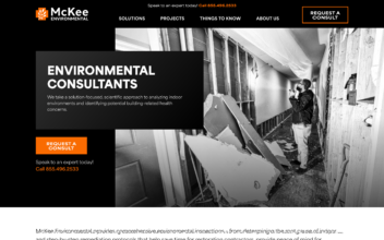 Website Design & Development  for McKee Environmental